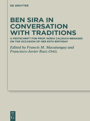 cover image of Ben Sira in Conversation with Traditions